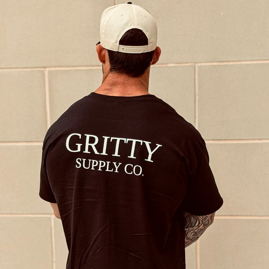 Gritty Supply Co. Logo Tee (Black)