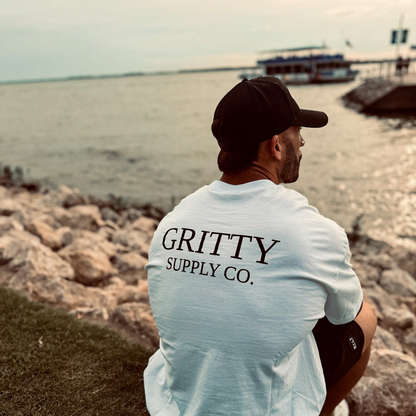 Gritty Supply Co. Logo Tee (White)
