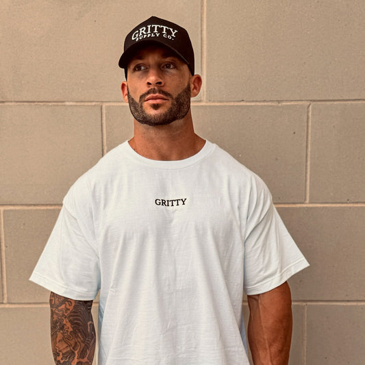 Gritty Supply Co. Logo Tee (White)
