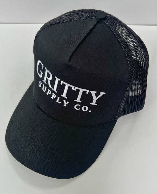 Gritty Classic Trucker – Black/White